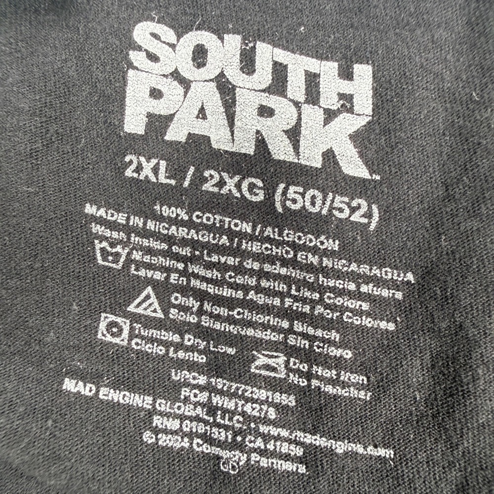 South Park T-Shirt Men 2XL Cartman Respect My Authority Graphic T Comedy Central - Picture 4 of 5